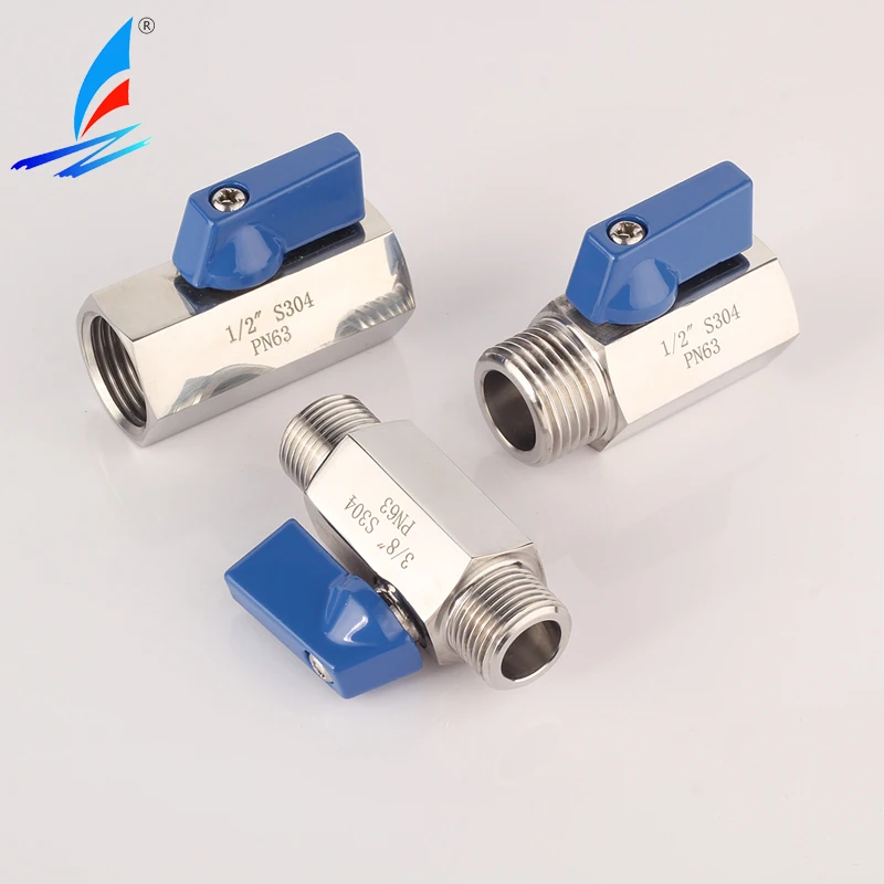 Manufacturer Direct Sales Of Stainless Steel Inner And Outer Thread Mini Ball Valves With Inner And Outer Teeth
