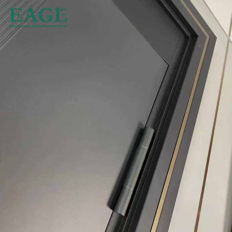 Factory design exterior safety steel doors for home stainless steel glass door dealer sales