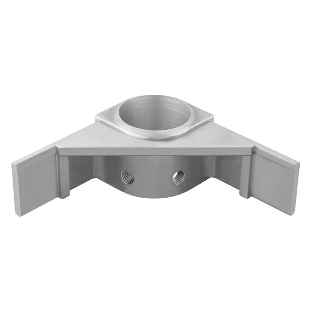 Polished Aluminum Corner Cross Brace Tube Connector Fittings