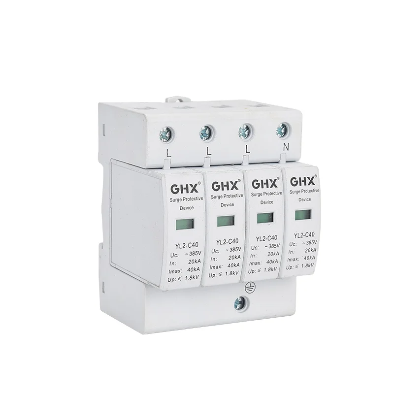 GHX Low voltage surge arrester  CE YL2-C40 4P SPD 40KA