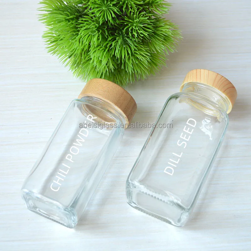Glass Storage Bottles For Spice 4oz 120ml Kitchen Spice Jars
