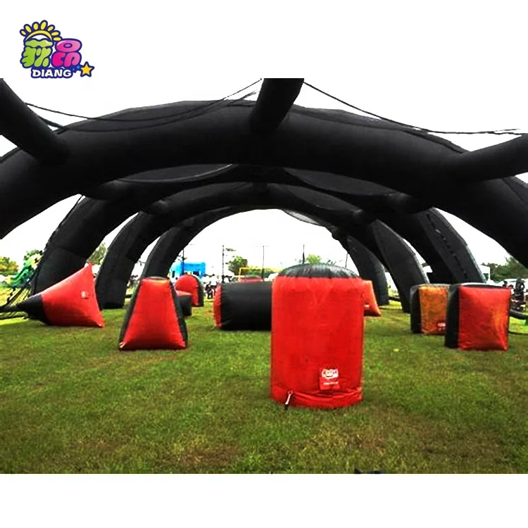 Customized adult battle inflatable joust poles sports arena CS shoot sport game inflatable paintball bunkers Customize