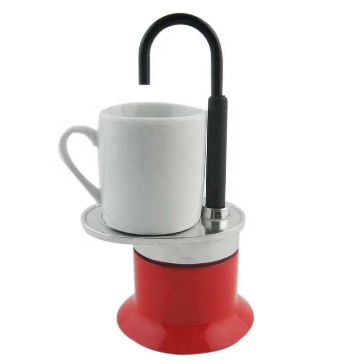 1 чашка алюминиевая кофеварка для эспрессо с керамической чашкой