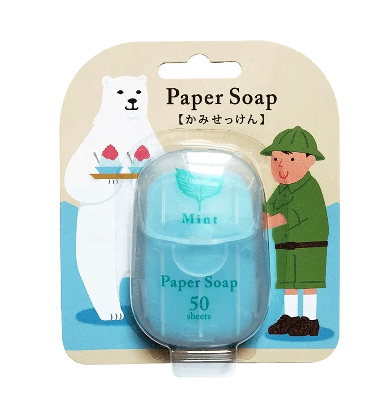 
Outdoor portable soap paper travel soap 
