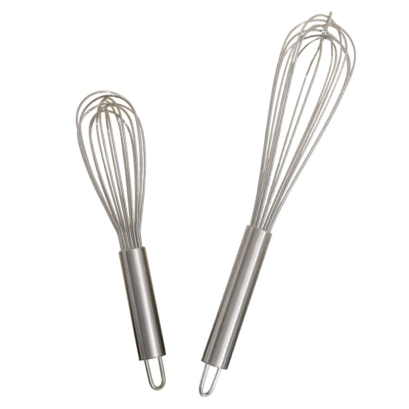 Hot Selling manual stainless steel egg whisk Used in kitchen baking mini hand Egg whisk