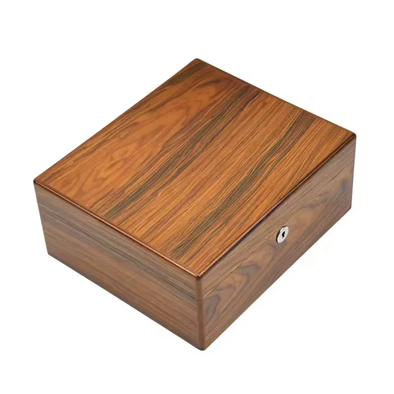 Spanish Cedar Humidor Factory Custom  Wood Cigar   Luxury Piano paint cuban cigar box hygrometer