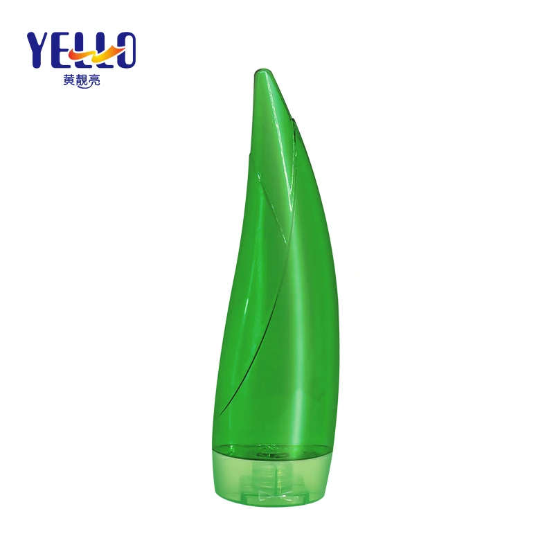 Aloe Vera Shape Eco Green PETG Empty 250ml 400ml Lotion Conditioner Or Shampoo Bottle