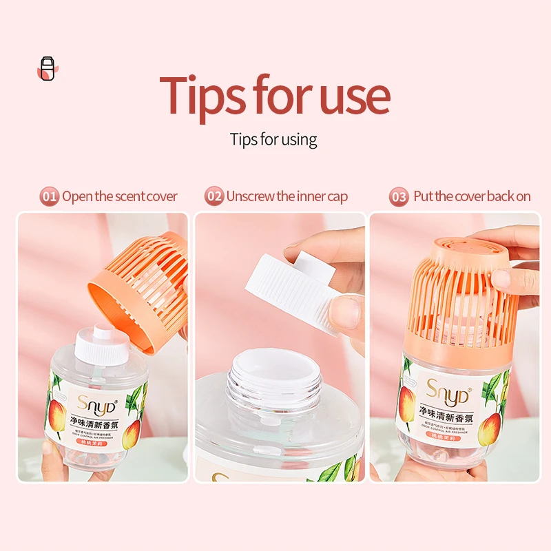 2024 Hot sale of non-fire aromatherapy indoor bathroom air purification fragrant gel to help sleep