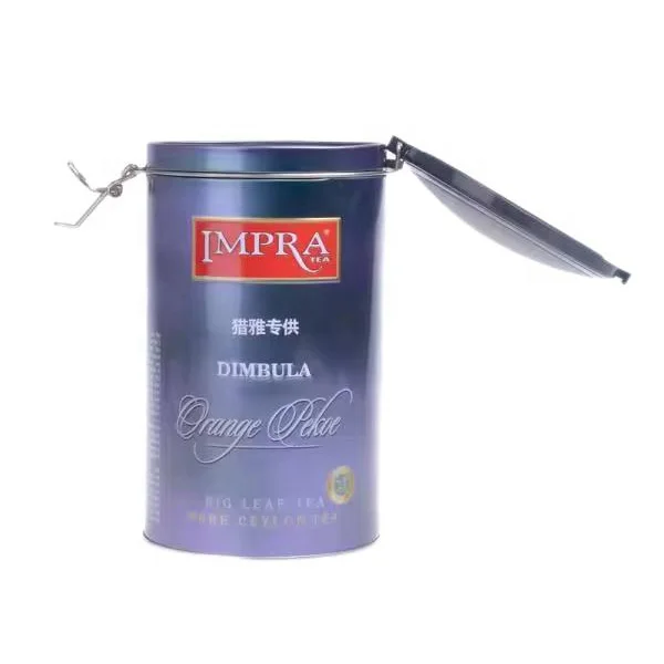 Hot sale metal tea tin containers custom printed tea storage tin can wholesale