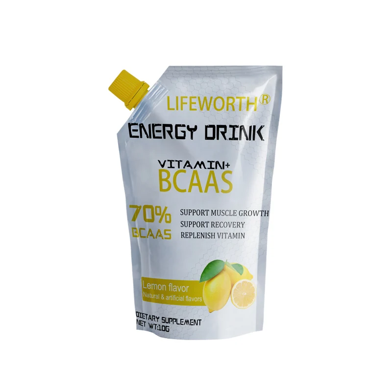 LIFEWORTH частная марка энергетический напиток BCAA после тренировки без сахара витамины B12 сразу сертифицированы ISO