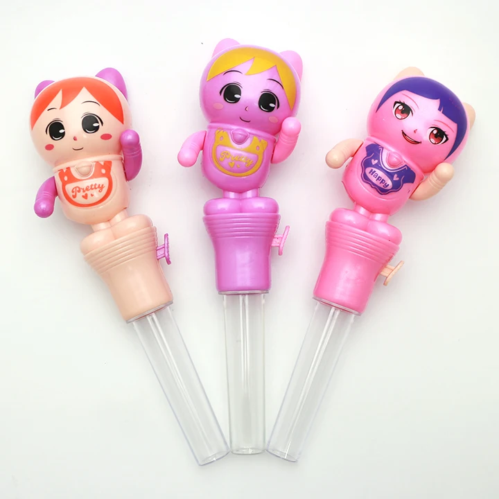 Shaking dance girl toys with tablet pressed candy dancing toy candy