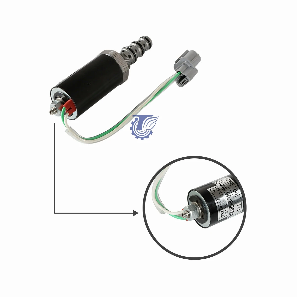 YN35V00005F1 KDRDE5K-20/G24D12A is suitable for Kobelco SK60 SK100L SK200-2 hydraulic solenoid valve