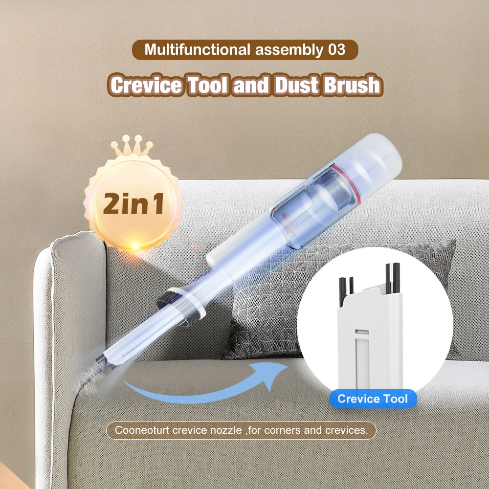 3 in 1 Portable Handheld Wireless Cordless BLDC Home Pet Hair Grooming Dry Vacuum Cleaner