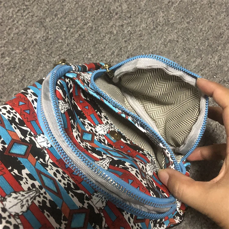 New Design Fashion Customize Print Waterproof PU Leather Guitar Strap Fanny Pack Sling Chest Crossbody Bag for Women