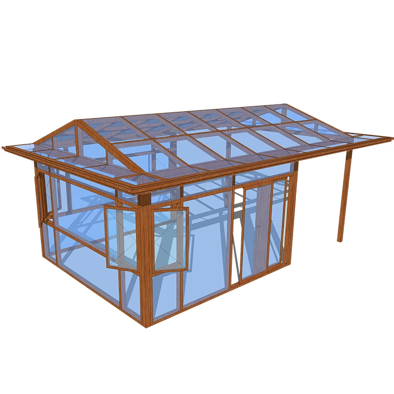 Alauminum Structure Sun Room Glass House Customized Awning Glass Garden House Sunroom Manufacturer