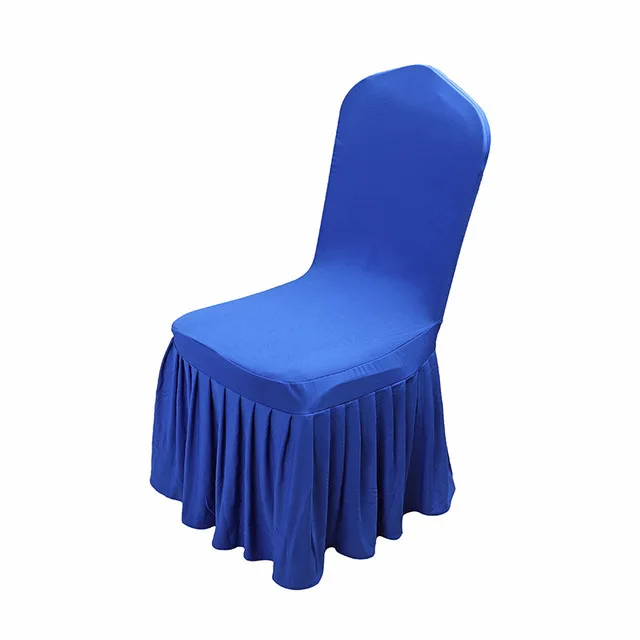 banquet restaurant slipcover Wedding chair Cover elastic  Washable  with Long Skirt for dining room