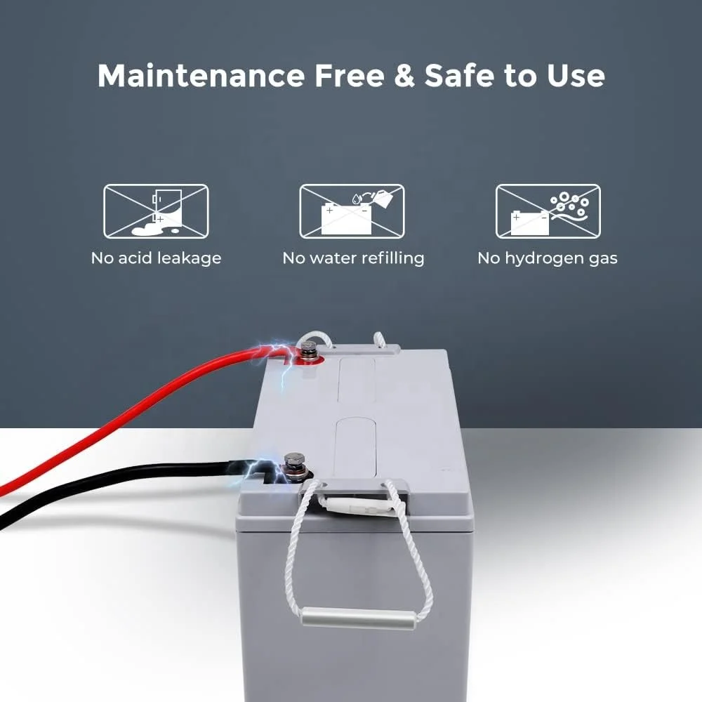 Deep Cycle Solar Gel Battery 12V 100Ah 150Ah 200Ah 250Ah 150 Amp 12 Volt Rechargeable Lead Acid Battery