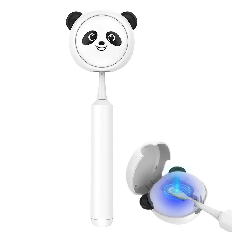 Sterilizer Toothbrush Bear UV Toothbrush Sanitizing Holder Wall Mounted Toothbrush Sanitizer Cover for Adult & Kids