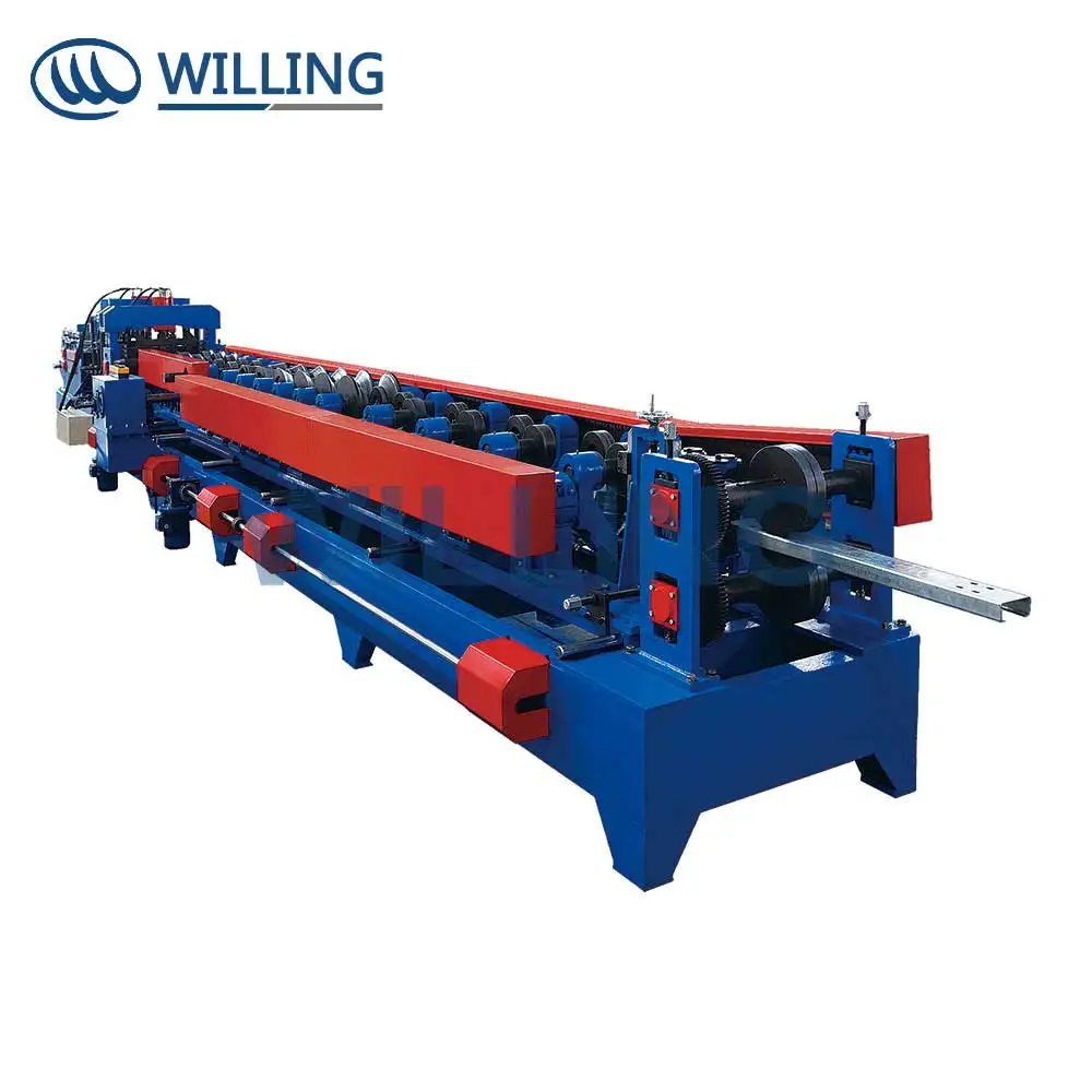New Condition Light Steel Truss Keel C U Z Purlin Roll Forming Machine Core Motor Component Roof Wall Steel Frame Purlin Making
