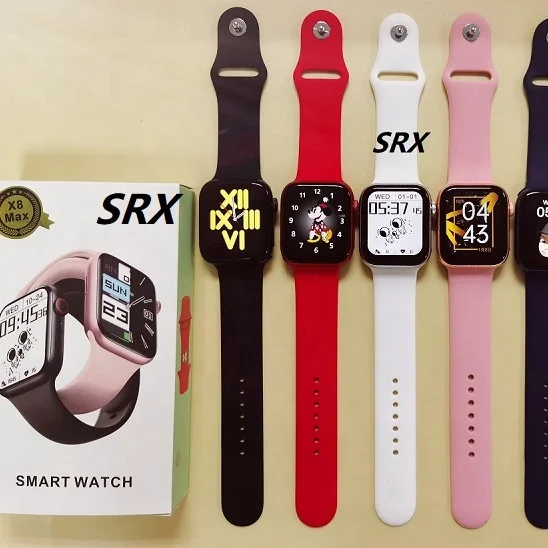 2022 Смарт-часы с магнитной заряжаемой поворотной кнопкой 1,75 дюйма Largescreen водонепроницаемые Ip67 Pro Plus Reloj Смарт-часы X8 Max