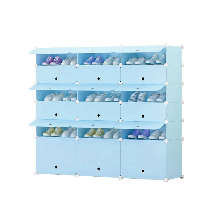 Modern simple style plastic storage cabinet shoe rack
