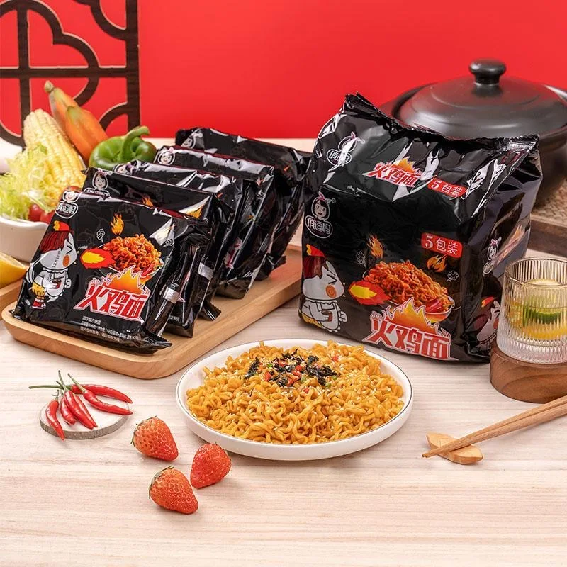 instant  Noodles HALAL FOOD ramen Wholesale  Hot  Spicy Chicken Flavo