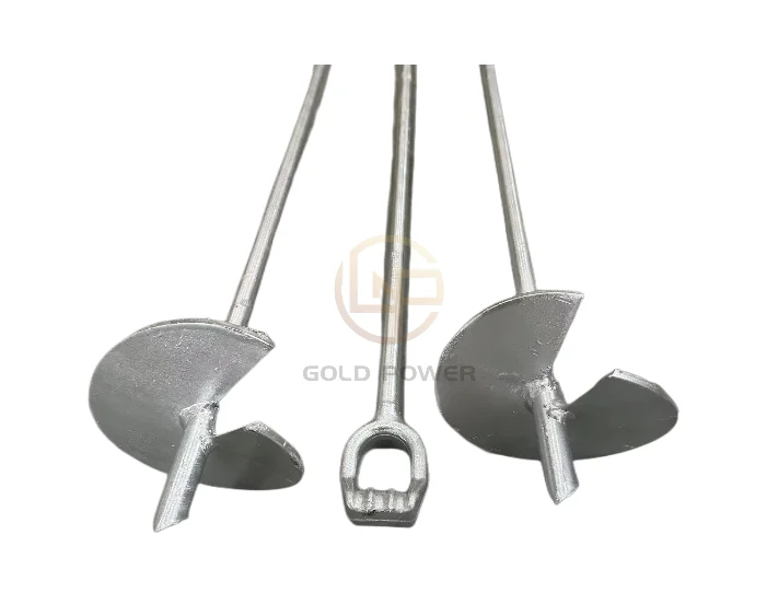 Aerial Pole Line Hardware Hot Dip Galvanized Carbon Steel Helical Auger Anchor