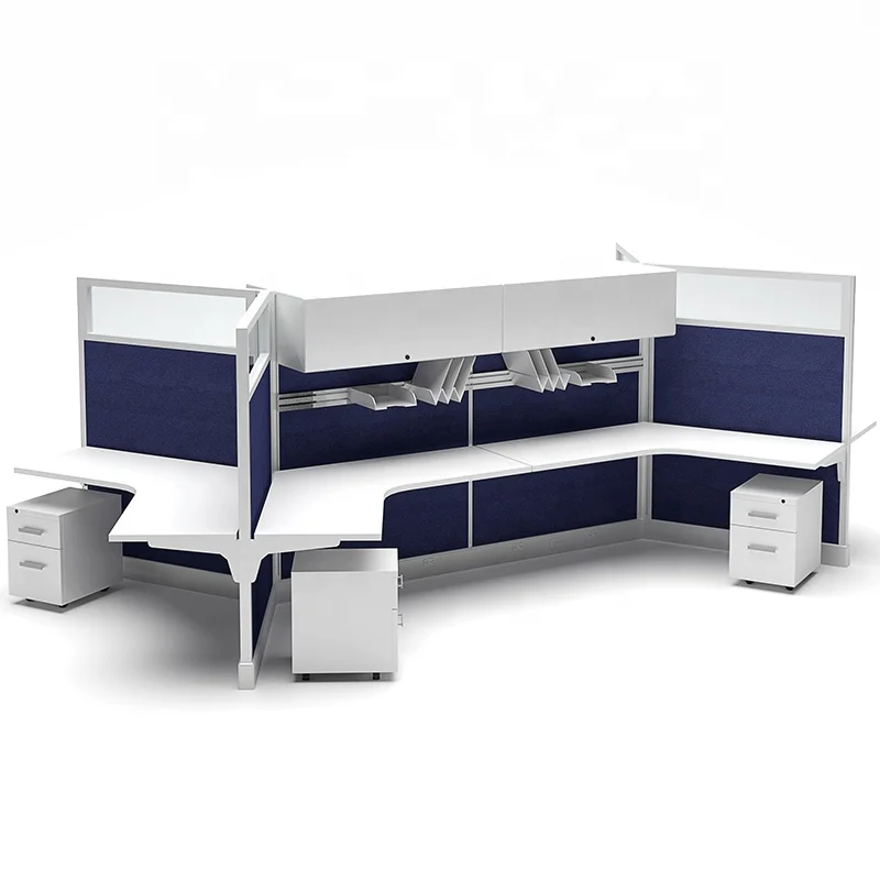 Современная офисная Рабочая станция на заказ, модульные перегородки на 2-4 человека, офисная перегородка