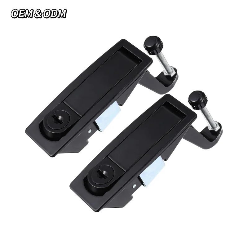 Hot Sale Camper Canopy Truck Electrical Panel Trigger Latch Push Button Door Lock Factory Furniture Latch Compression Lever Lock