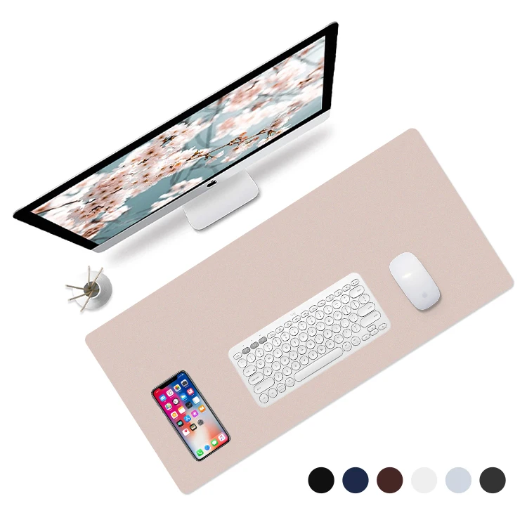 Cordura Fabric Mouse Pads Rubber Waterproof desk mat Custom Logo mousepad with woven label weaving mark