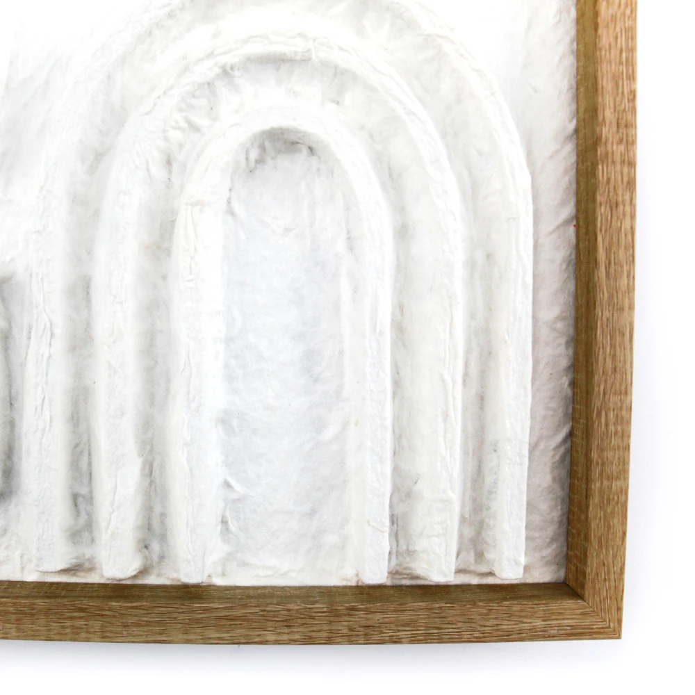 Xingcheng OEM Hottest 2022 Abstract Framed Work Wall Plaster Art Sculptures Pulp Painting With Pulp