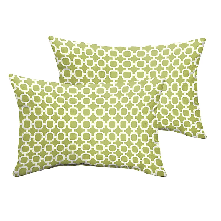 making rectangular designer geometrical waterproof throw cushion and pillow for patio furniture