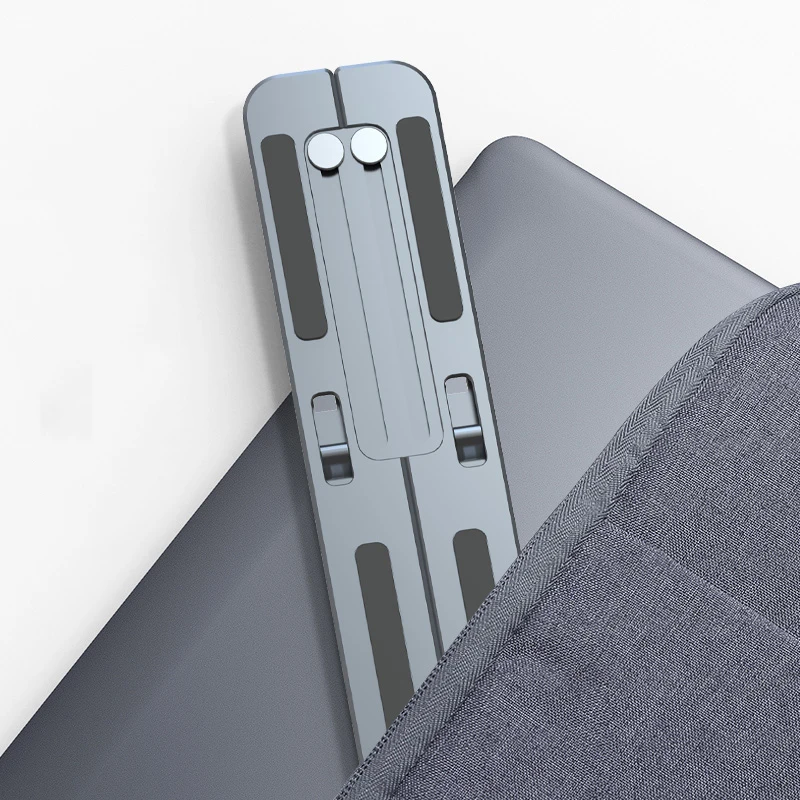 Yicosun Laptop Stand Aluminum Computer Holder Foldable 5 Angles Anti-Slip Laptop Holder