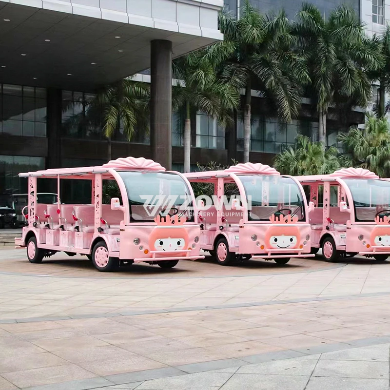 23 Seater Sightseeing Bus Cartoon Playground Bus Convertible Electric Tourist Sightseeing City School Bus for Sale with Lights
