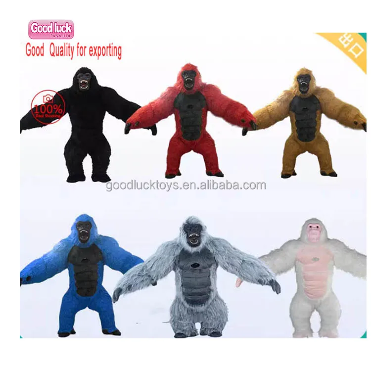 Inflatable Cosplay  Christmas Party Costume Chimpanzee Clothes Air realistic  Adult suit giant inflatable gorilla  costume