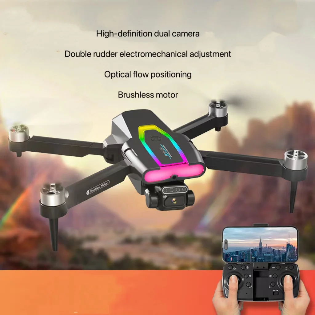 Unmanned Aerial Vehicle F199 Two Axis Servo Aerial Photography Four Axis Aircraft Lights Brushless Remote Control Aircraft Toy