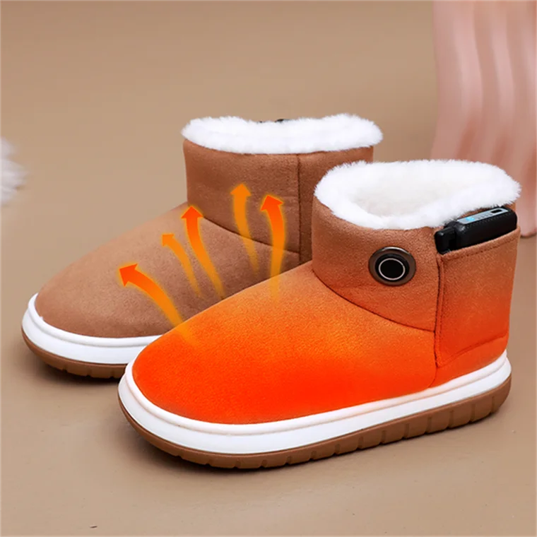 Hot Selling 65c Intelligent Adjustment Heated Shoes Thickened Non-Slip Sole Electric Heated Boots Shoes