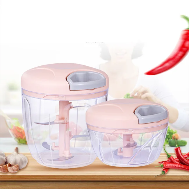 Dropshipping  Mini Pull On The Rope Vegetable Chip Cutter Homemade Mincer Mixer Grinders Slicers Chopper Manual Meat Grinder