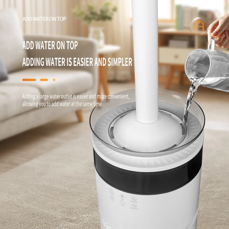 18L  Big Tank 600ML/H Floor Standing Cool Or Warm Mist  Ultrasonic Air Humidifier Add Essential Oil Home, Commercial Optional