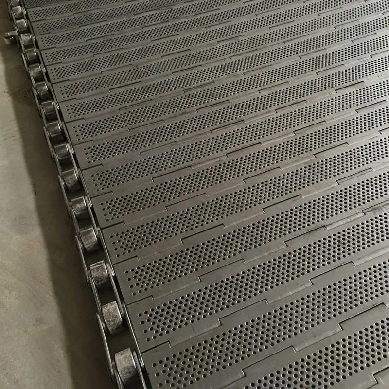 DLTE Food Grade SS304  Stainless Steel Chain Plate elt for conveyor