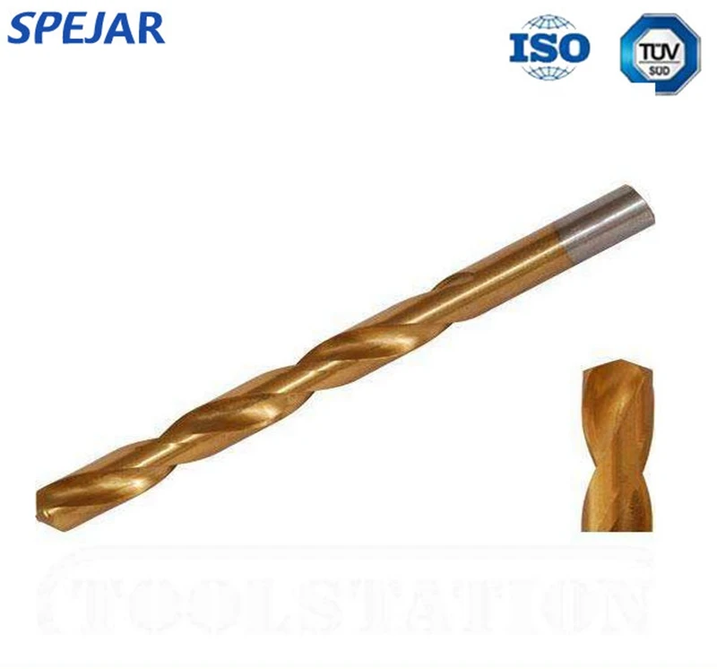 High hardness internal external cooling tungsten carbide drill bits for metal drilling