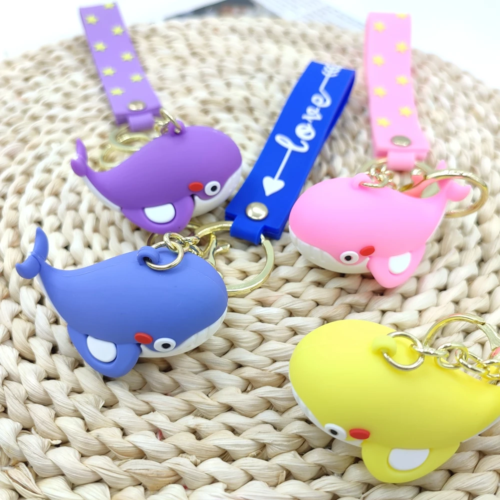 FOCUS Custom 3D Keychain PVC Rubber Keychain Cartoon Dolls Backpack Accessory Kids Cute Key Rings Promotional Gift