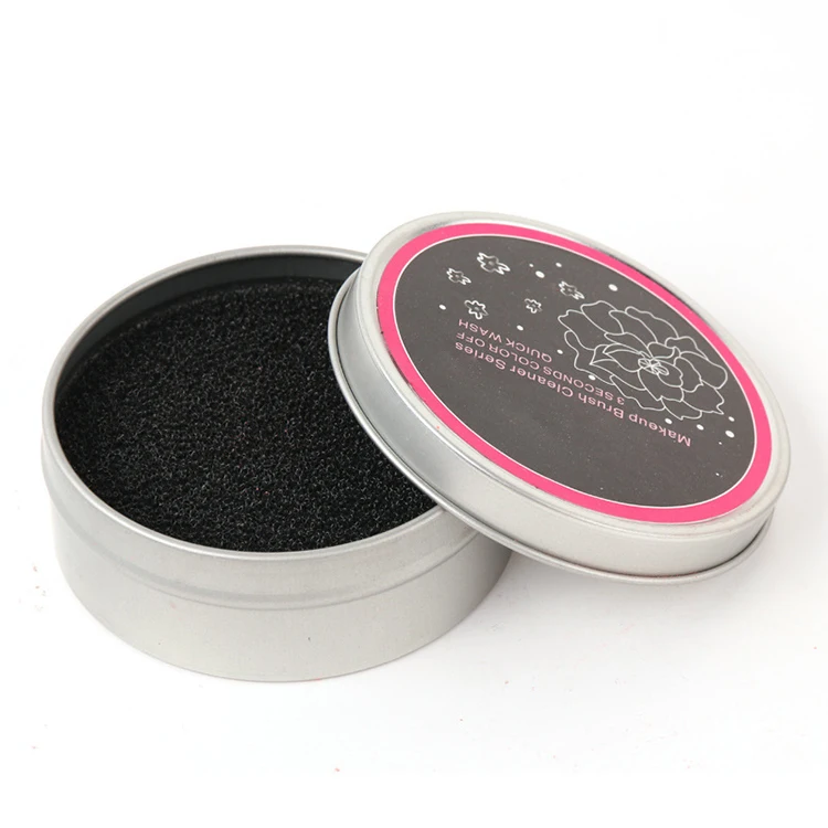 
Round Makeup Brush Clean Box Eyeshadow Color Powder Blush Cleaner Sponge Switch Brushes Remover From Tools 