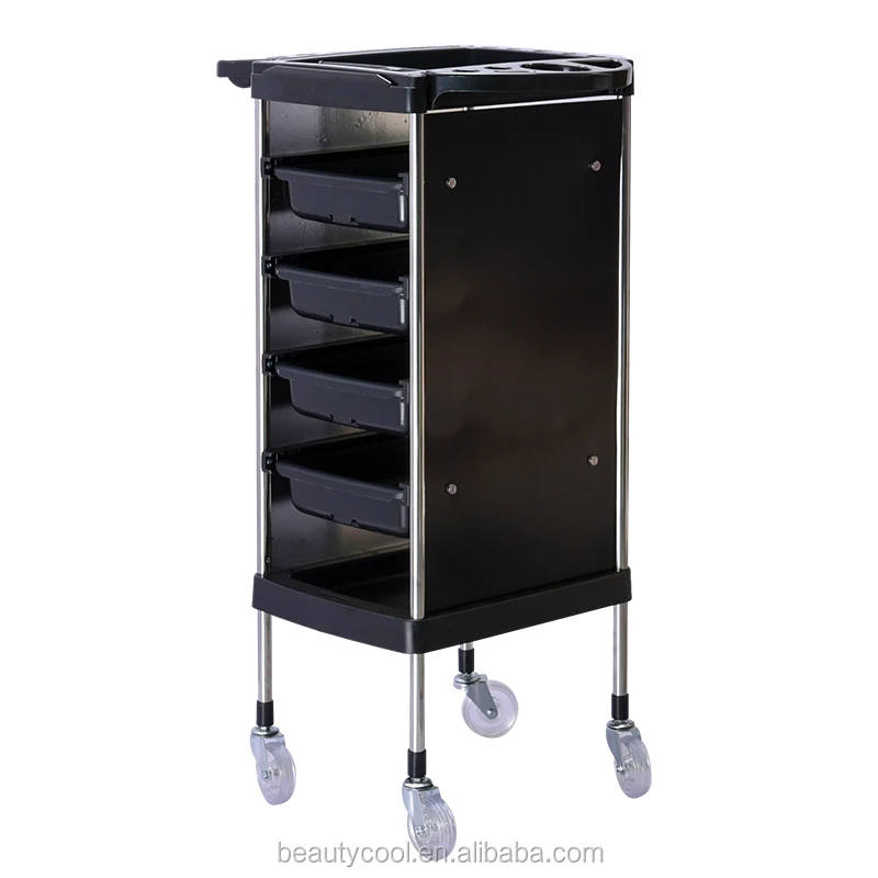 2024 new Manufacturer supply beauty salon equipment barber shop hairdressing salon trolley with wheels