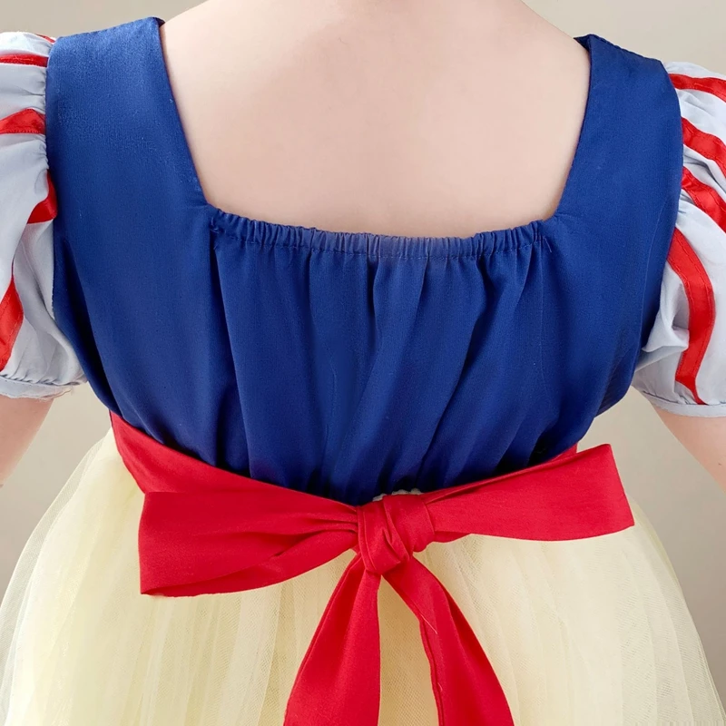 
Snow White Cosplay Dresses for Girls Party Princess Children Baby Girl Tutu Halloween Costume Christmas Dress Infant 