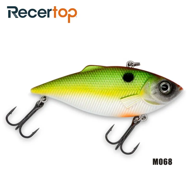High quality 64mm 8g sinking lipless crankbait vib vibe bait ice jigging lure rattle traps fishing lures