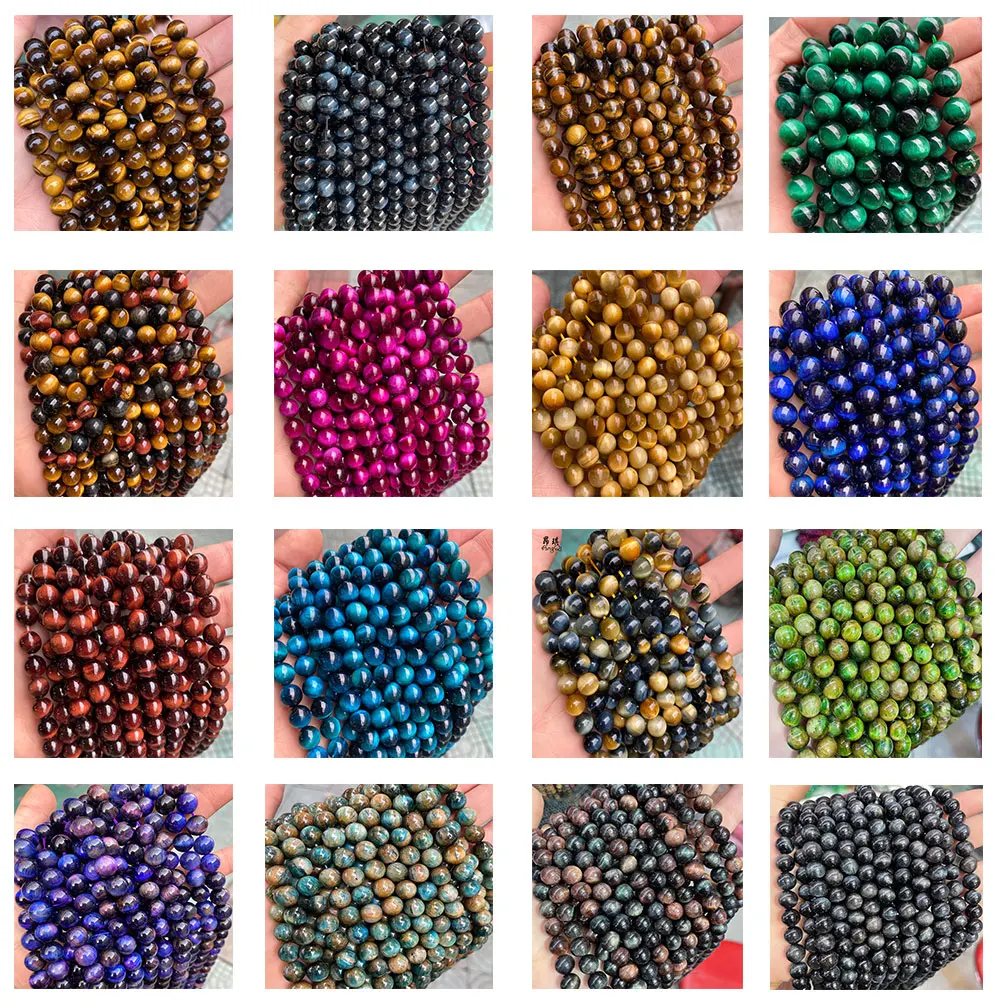 Wholesale Bulk Loose Pink Crystal Healing Stone Round Polished Natural Rose Quartz Jewelry Beads For DIY Bracelet Necklace