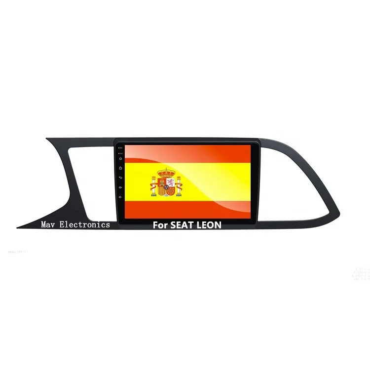 Android радио для SEAT LEON автомобильный dvd-плеер 9 дюймов 2.5D полный экран 1 система заднего вида Видимый Автомобильный видео