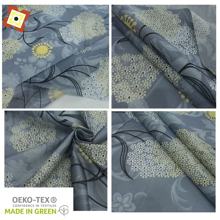 Polyester Printed Cheap Mattress Cover Fabric Chemical Fiber Fabric Palm Mattress Fabric 100% Polyester Fiber Printing