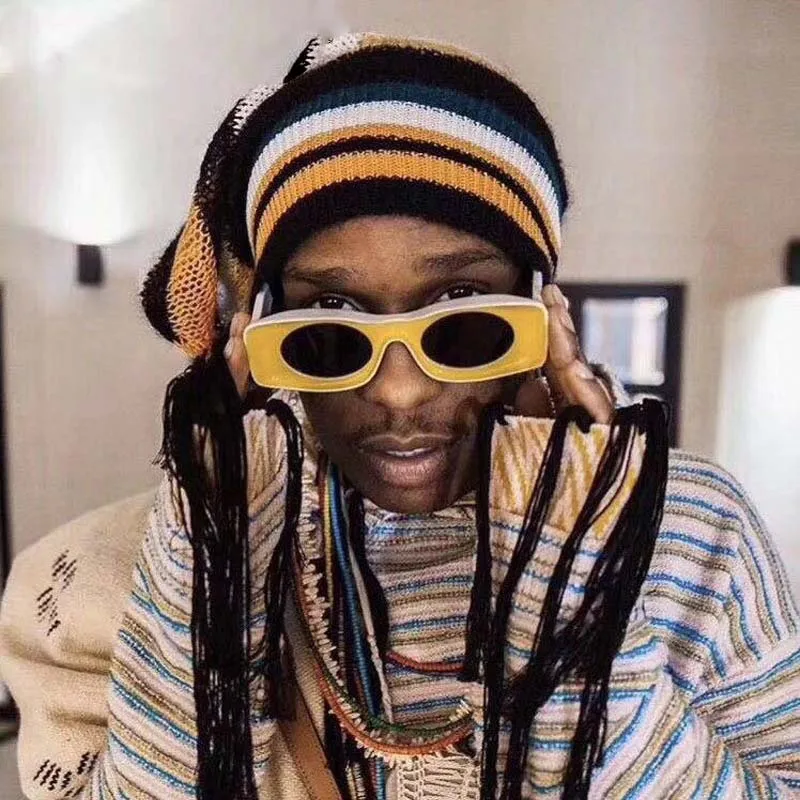 2020 New Arrivals Custom UV400 Vintage Personality Plastic Square Frame Colorful Women Men Shades Sun Glasses Sunglasses